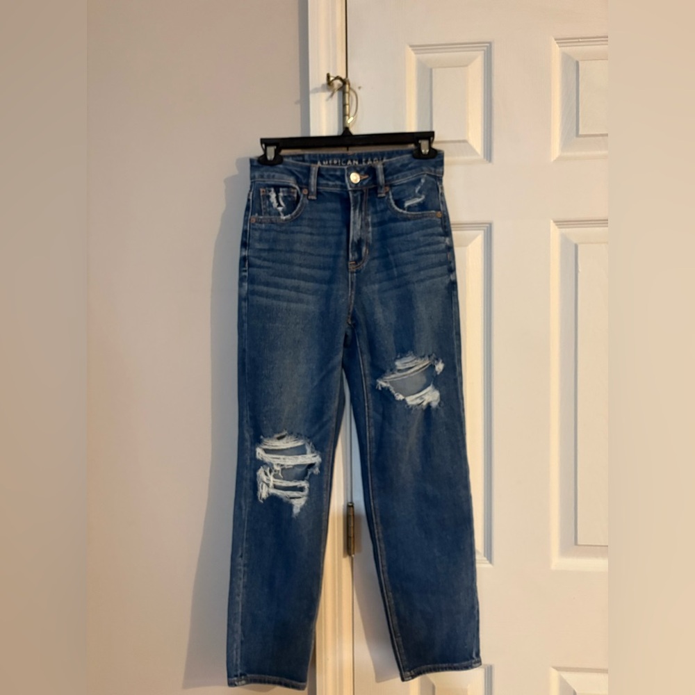 American Eagle Outfitters Women's High Rise Blue Jeans